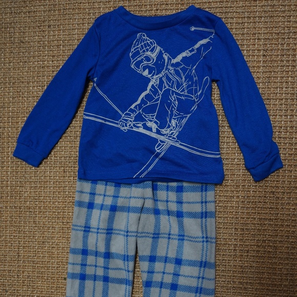 Boys Size 2 Joe Fresh Blue 2-piece PJ Set - Picture 1 of 3